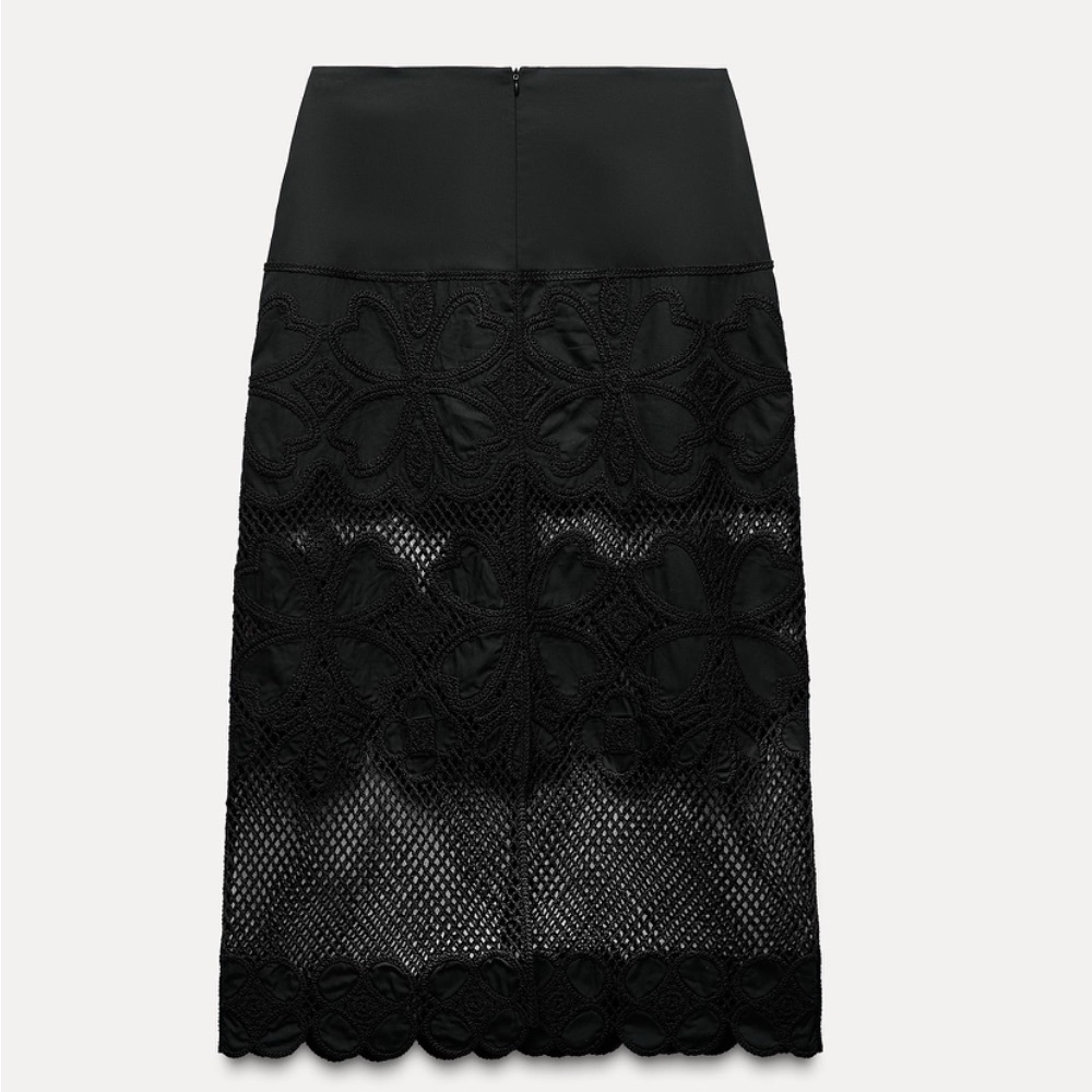 Zara Collection crochet pencil skirt size XS